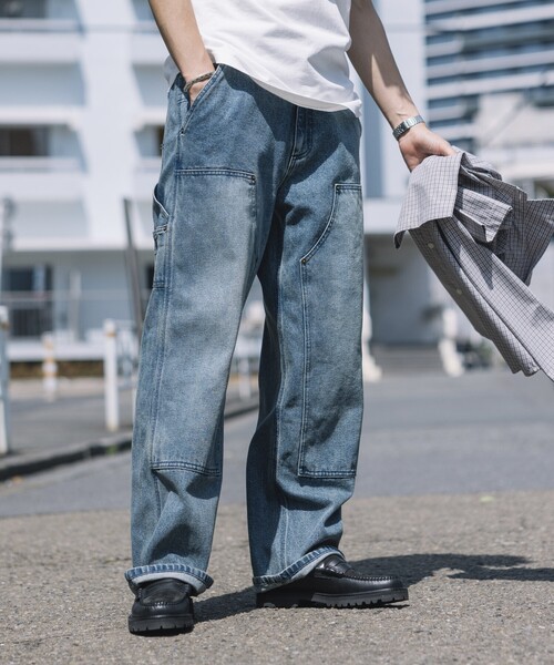 KOJIMA GENES児島ジーンズ　デニムパンツ　カーゴ　ブッシュ　インディゴ 児島ジーンズ カーゴパンツ サイドポケット メンズ パンツ インディゴ