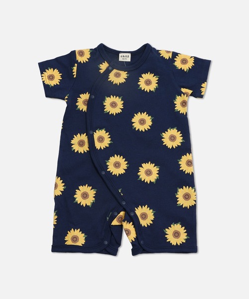 chil2（チルツー）の「総柄 半袖ミニカバーオール（ロンパース・キッズ・G/H/I/J/B/C/D/E/F/A・60-70cm/50-60cm）」の10枚目の写真