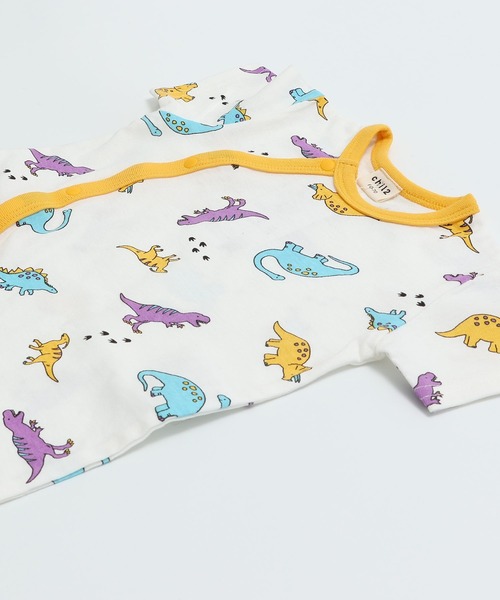 chil2（チルツー）の「総柄 半袖ミニカバーオール（ロンパース・キッズ・G/H/I/J/B/C/D/E/F/A・60-70cm/50-60cm）」の11枚目の写真