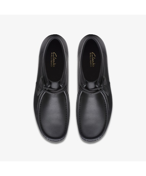 Clarks WallabeeEVO WP ブラックレザー Clarks WallabeeEVO WP / ワラビーエヴォウォータープルーフ