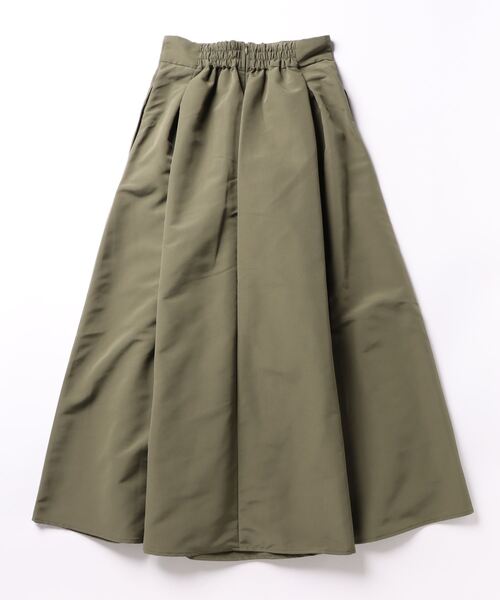 STYLEBLOCK（スタイルブロック）の「ソフトグログランタックフレアスカート（スカート・レディース・アイボリー/カーキ/ブラック/チャコールグレー・M）」の5枚目の写真