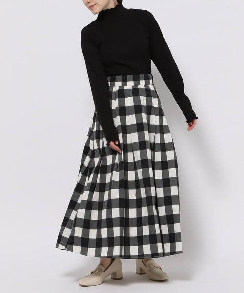 GLOBAL WORK(グローバルワーク)の「高山直子さんコラボ/メローリブハイネック長袖/991901/EiiS(Tシャツ/カットソー・レディース・グレー/アイボリー/ブラック・SMALL/X-SMALL)」の16枚目の写真