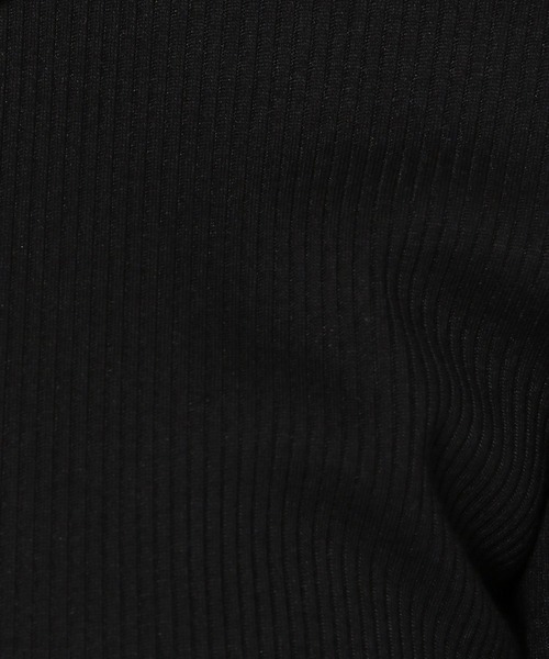GLOBAL WORK(グローバルワーク)の「高山直子さんコラボ/メローリブハイネック長袖/991901/EiiS(Tシャツ/カットソー・レディース・グレー/アイボリー/ブラック・SMALL/X-SMALL)」の7枚目の写真