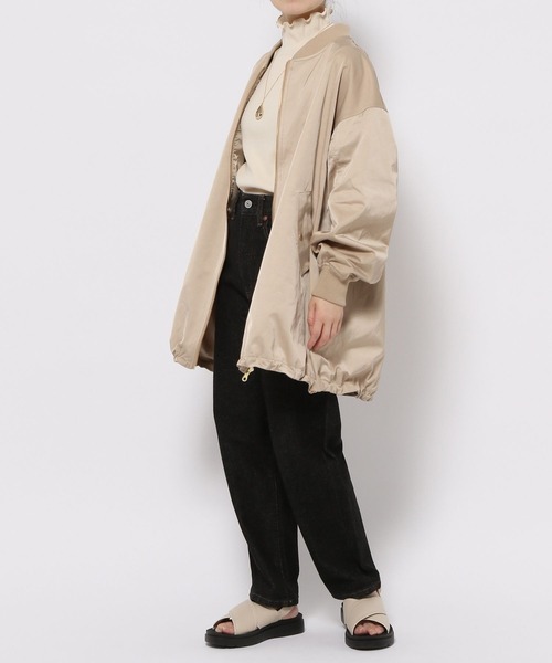 GLOBAL WORK(グローバルワーク)の「高山直子さんコラボ/メローリブハイネック長袖/991901/EiiS(Tシャツ/カットソー・レディース・グレー/アイボリー/ブラック・SMALL/X-SMALL)」の11枚目の写真