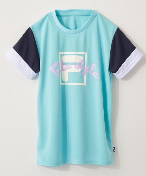 FILA（フィラ）の「【FILA/フィラ】キッズドライピケ半袖Tシャツ（Tシャツ/カットソー・キッズ・ラベンダー/ミント・130/140/150/160）」の8枚目の写真