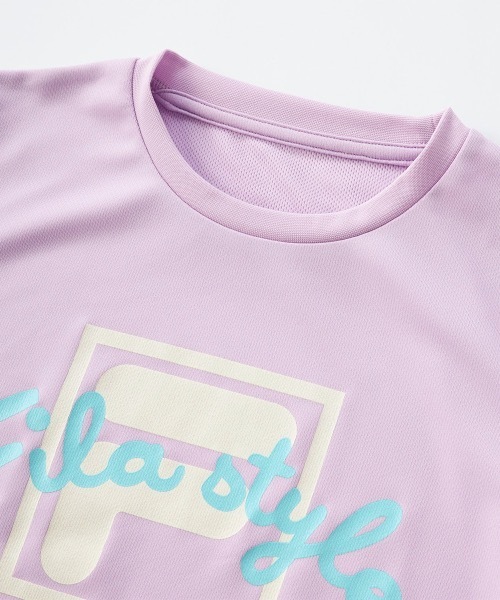 FILA（フィラ）の「【FILA/フィラ】キッズドライピケ半袖Tシャツ（Tシャツ/カットソー・キッズ・ラベンダー/ミント・130/140/150/160）」の5枚目の写真