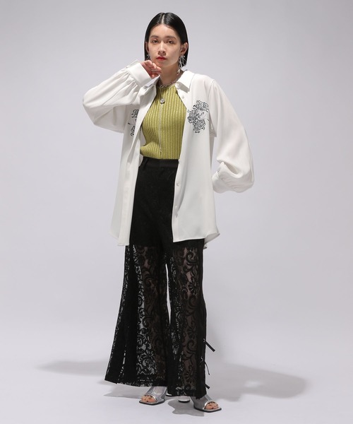 HARE（ハレ）の「2WAYスクエアラメニットタンクトップ(HARE)（タンクトップ・レディース・イエロー/グリーン/ライトグレー/ブラック/マルチ/ブルー/グリーン系その他/エメラルド/オレンジ/グリーン系その他2/パープル・FREE）」の20枚目の写真