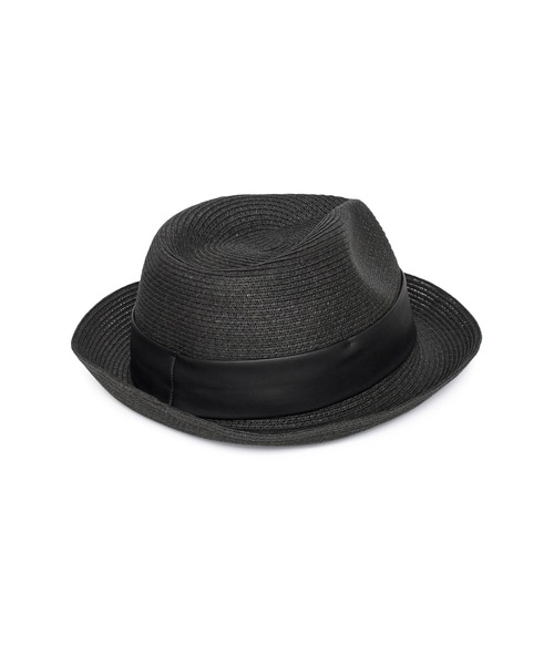 HIGH STREET（ハイストリート）の「HIGH STREET∴ ペーパー中折れハット（ハット・メンズ・ブラック・F）」の2枚目の写真