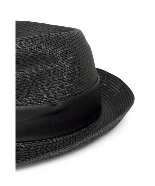 HIGH STREET（ハイストリート）の「HIGH STREET∴ ペーパー中折れハット（ハット・メンズ・ブラック・F）」の3枚目の写真