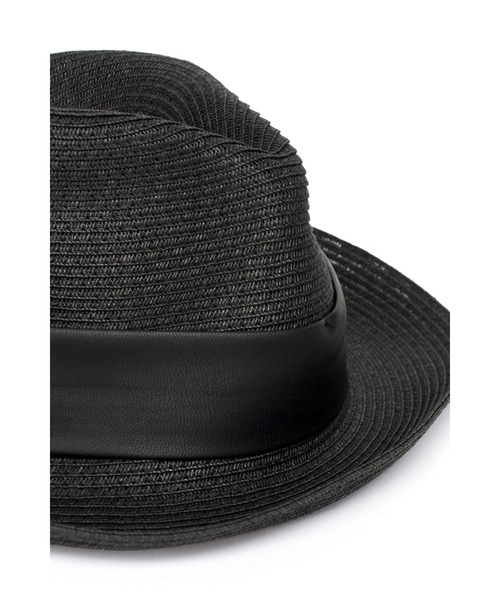HIGH STREET（ハイストリート）の「HIGH STREET∴ ペーパー中折れハット（ハット・メンズ・ブラック・F）」の4枚目の写真