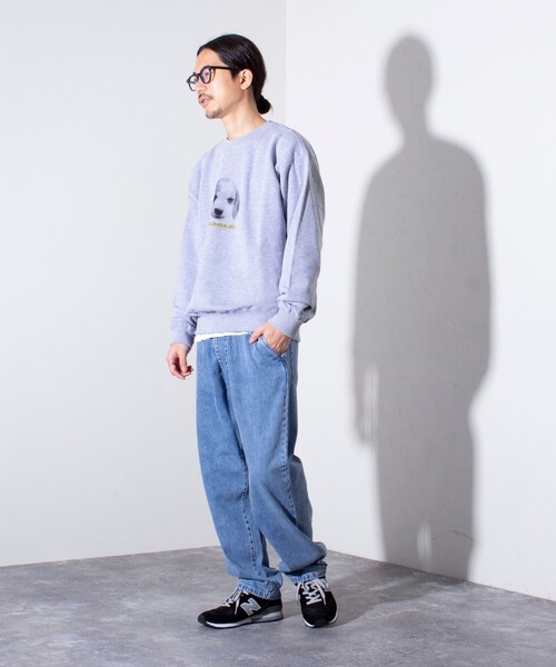 GLOSTER（グロスター）の「【限定展開】【GLOSTER/グロスター】デニムワイドパンツ イージーテーパードパンツー（デニムパンツ・メンズ・グレー/ライトブルー・XL/L/M）」の18枚目の写真