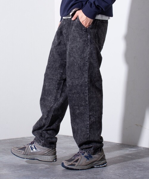 GLOSTER（グロスター）の「【限定展開】【GLOSTER/グロスター】デニムワイドパンツ イージーテーパードパンツー（デニムパンツ・メンズ・グレー/ライトブルー・XL/L/M）」の7枚目の写真
