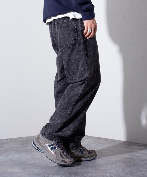 GLOSTER（グロスター）の「【限定展開】【GLOSTER/グロスター】デニムワイドパンツ イージーテーパードパンツー（デニムパンツ・メンズ・グレー/ライトブルー・XL/L/M）」の9枚目の写真
