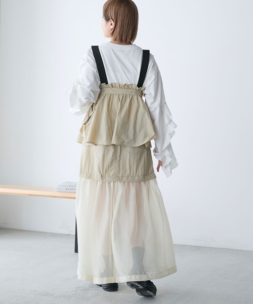 forksy.（フォルクシー）の「【forksy.】ナイロンフリル