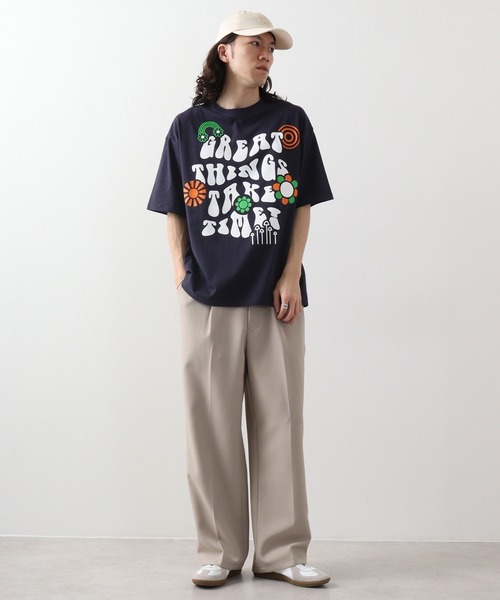 RGY（アールジーワイ）の「RGY レトロヒッピービッグシルエットTシャツ（Tシャツ/カットソー・メンズ・ホワイト/ブラック/ネイビー・L/M）」の11枚目の写真