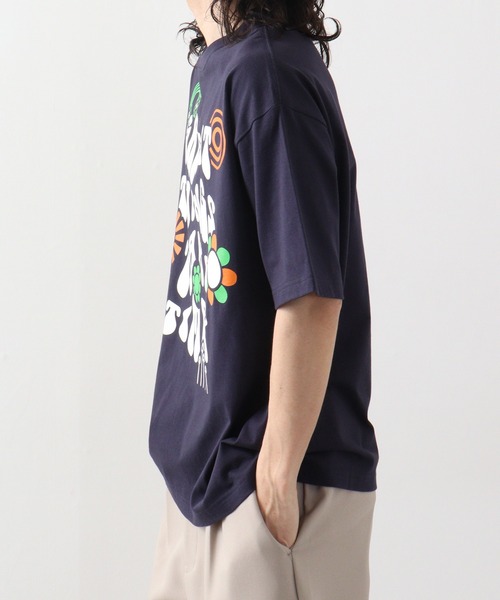RGY（アールジーワイ）の「RGY レトロヒッピービッグシルエットTシャツ（Tシャツ/カットソー・メンズ・ホワイト/ブラック/ネイビー・L/M）」の20枚目の写真