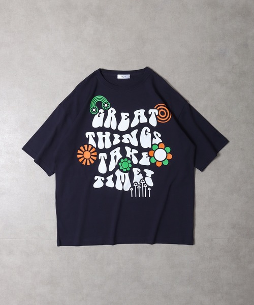 RGY（アールジーワイ）の「RGY レトロヒッピービッグシルエットTシャツ（Tシャツ/カットソー・メンズ・ホワイト/ブラック/ネイビー・L/M）」の12枚目の写真