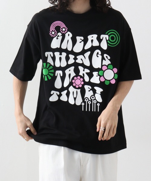 RGY（アールジーワイ）の「RGY レトロヒッピービッグシルエットTシャツ（Tシャツ/カットソー・メンズ・ホワイト/ブラック/ネイビー・L/M）」の14枚目の写真