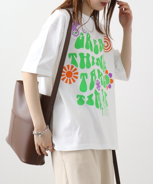 RGY（アールジーワイ）の「RGY レトロヒッピービッグシルエットTシャツ（Tシャツ/カットソー・メンズ・ホワイト/ブラック/ネイビー・L/M）」の22枚目の写真