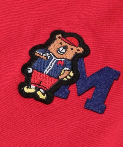 Moujonjon(ムージョンジョン)の「くまワッペン半袖Tシャツ(Tシャツ/カットソー・キッズ・ホワイト/レッド・80/90/100/110/120/130/140)」の6枚目の写真