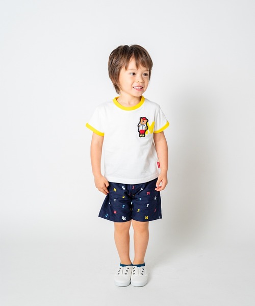 Moujonjon(ムージョンジョン)の「くまワッペン半袖Tシャツ(Tシャツ/カットソー・キッズ・ホワイト/レッド・80/90/100/110/120/130/140)」の11枚目の写真