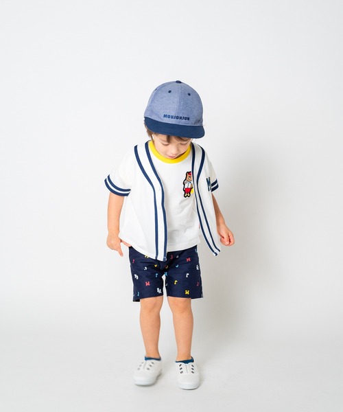 Moujonjon(ムージョンジョン)の「くまワッペン半袖Tシャツ(Tシャツ/カットソー・キッズ・ホワイト/レッド・80/90/100/110/120/130/140)」の13枚目の写真