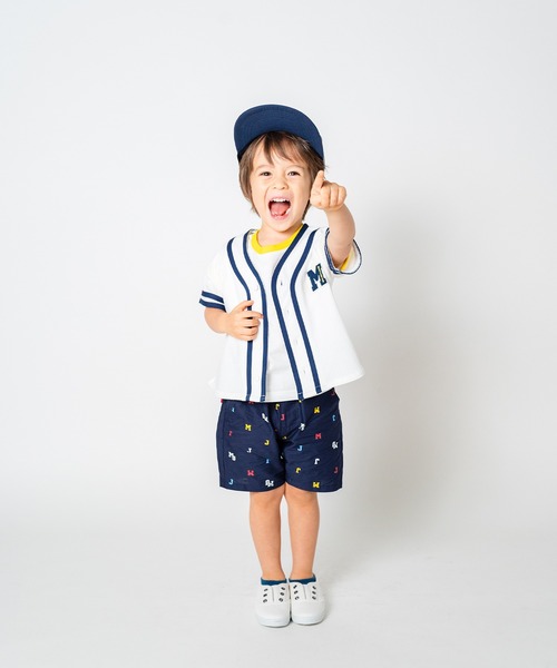 Moujonjon(ムージョンジョン)の「くまワッペン半袖Tシャツ(Tシャツ/カットソー・キッズ・ホワイト/レッド・80/90/100/110/120/130/140)」の16枚目の写真