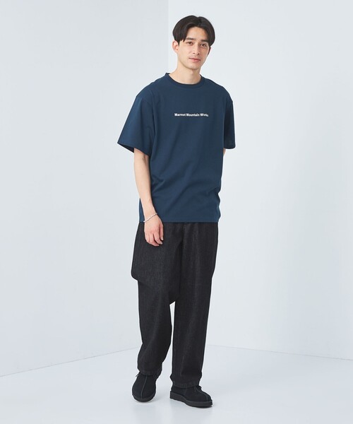 MARMOT（マーモット）の「【別注】＜Marmot＞GLR ALLSTAR ロゴ Tシャツ -吸水速乾・ストレッチ・UVカット-（Tシャツ/カットソー・メンズ・ホワイト/ネイビー・M/L/XL）」の4枚目の写真