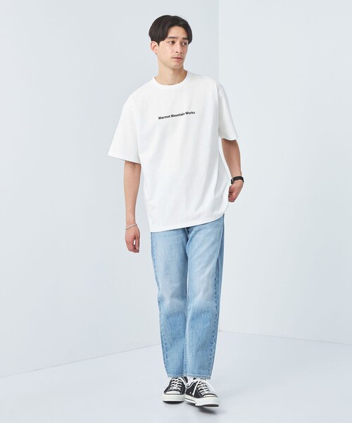 MARMOT（マーモット）の「【別注】＜Marmot＞GLR ALLSTAR ロゴ Tシャツ -吸水速乾・ストレッチ・UVカット-（Tシャツ/カットソー・メンズ・ホワイト/ネイビー・M/L/XL）」の6枚目の写真