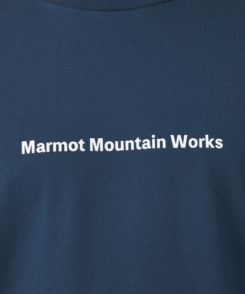 MARMOT（マーモット）の「【別注】＜Marmot＞GLR ALLSTAR ロゴ Tシャツ -吸水速乾・ストレッチ・UVカット-（Tシャツ/カットソー・メンズ・ホワイト/ネイビー・M/L/XL）」の13枚目の写真