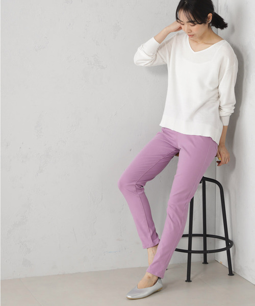 FOUND GOOD（ファウンドグッド）の「レギパン（その他パンツ・レディース・ブラック/グリーン系8/ホワイト系5/オレンジ系5/ブルー系5/パープル系2/ベージュ/ネイビー・S/M/L/XL）」の7枚目の写真