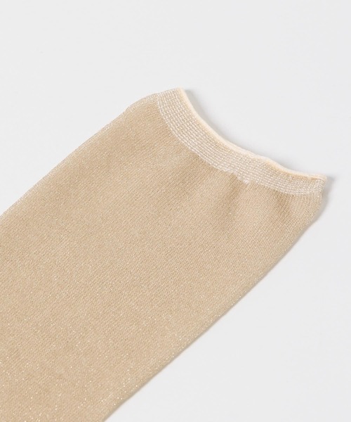 URBAN RESEARCH ROSSO WOMEN（アーバンリサーチ　ロッソ）の「PIEDI NUDI　SHEER LAME HIGH（ソックス/靴下・レディース・アイボリー/ホワイト・-）」の7枚目の写真