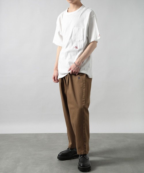 SMITH'S(スミス)の「【SMITH'S】LE HALLES ポケット刺繍ロゴTee (Unisex) 4275-6033(Tシャツ/カットソー・メンズ・ブラック/マルチ/パープル/その他2/ホワイト/ライトグリーン・S/L/XL/M)」の10枚目の写真