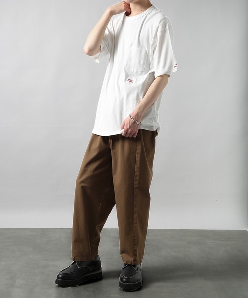 SMITH'S(スミス)の「【SMITH'S】LE HALLES ポケット刺繍ロゴTee (Unisex) 4275-6033(Tシャツ/カットソー・メンズ・ブラック/マルチ/パープル/その他2/ホワイト/ライトグリーン・S/L/XL/M)」の11枚目の写真