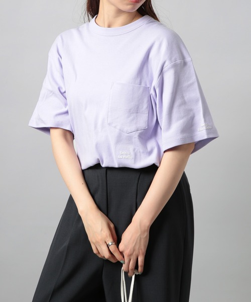 SMITH'S(スミス)の「【SMITH'S】LE HALLES ポケット刺繍ロゴTee (Unisex) 4275-6033(Tシャツ/カットソー・メンズ・ブラック/マルチ/パープル/その他2/ホワイト/ライトグリーン・S/L/XL/M)」の17枚目の写真