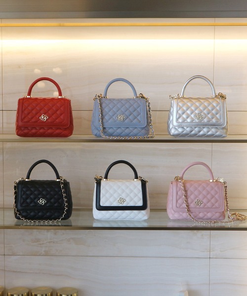  PARTY オリジナルキルティングチェーンハンドルBAG （レッド） ロイヤルパーティー ROYAL PARTY オリジナルキルティングチェーン