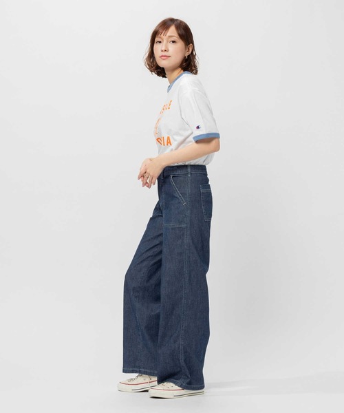 SOMETHING(サムシング)の「【SOMETHING】サマーベイカーワイド(デニムパンツ・レディース・ダークインディゴブルー・26inch/27inch/28inch/29inch/30inch/25inch)」の4枚目の写真