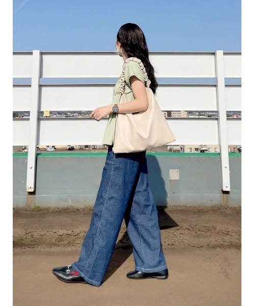 SOMETHING(サムシング)の「【SOMETHING】サマーベイカーワイド(デニムパンツ・レディース・ダークインディゴブルー・26inch/27inch/28inch/29inch/30inch/25inch)」の22枚目の写真