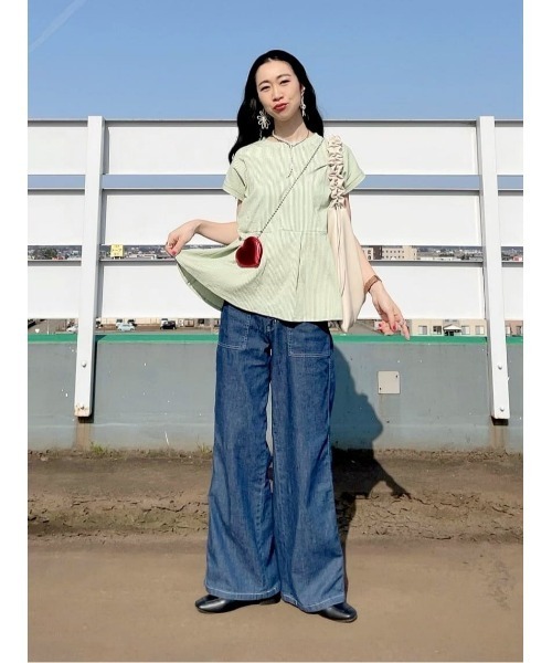 SOMETHING(サムシング)の「【SOMETHING】サマーベイカーワイド(デニムパンツ・レディース・ダークインディゴブルー・26inch/27inch/28inch/29inch/30inch/25inch)」の20枚目の写真