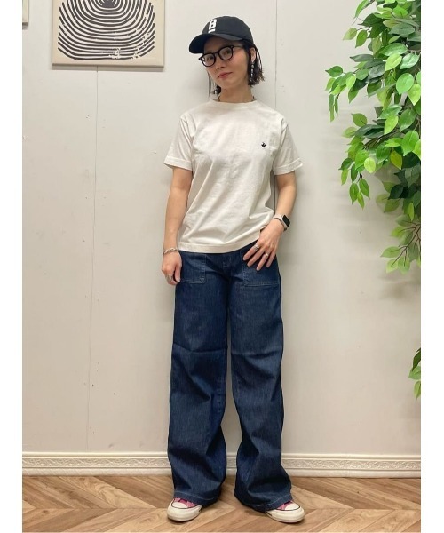 SOMETHING(サムシング)の「【SOMETHING】サマーベイカーワイド(デニムパンツ・レディース・ダークインディゴブルー・26inch/27inch/28inch/29inch/30inch/25inch)」の18枚目の写真