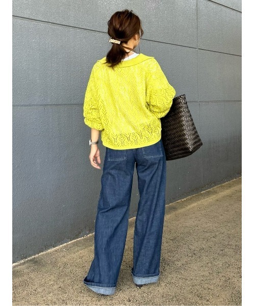 SOMETHING(サムシング)の「【SOMETHING】サマーベイカーワイド(デニムパンツ・レディース・ダークインディゴブルー・26inch/27inch/28inch/29inch/30inch/25inch)」の16枚目の写真