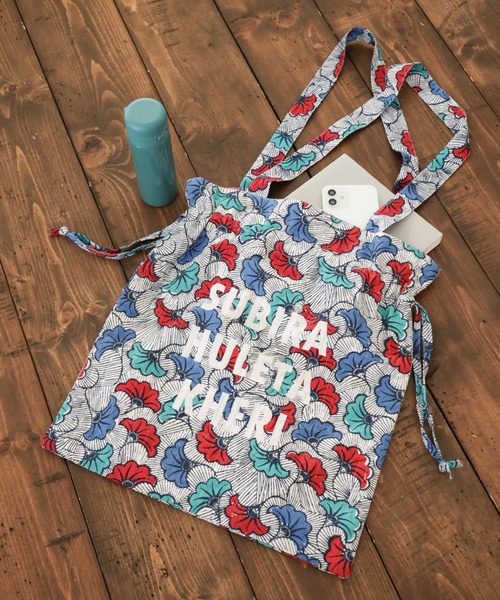 BAYFLOW（ベイフロー）の「[巾着型としても使える!]【Asante sana】トート（トートバッグ・レディース・イエロー/ベージュ/ピンク/ホワイト/ネイビー/ブルー・0）」の7枚目の写真