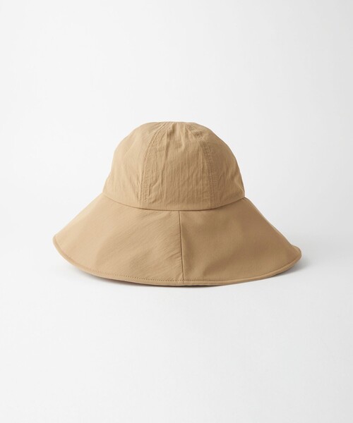 green label relaxing（グリーンレーベルリラクシング）の「【WEB限定】ハイショク ロングブリム ハット -UVケア・ウォッシャブル-（ハット・レディース・ベージュ/ブラック・FREE）」の17枚目の写真