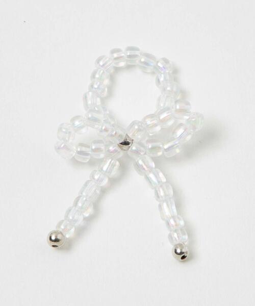 WEGO（ウィゴー）の「WEGO/ビーズリボンリング（リング・レディース・オフホワイト/その他2/その他1/ライトピンク・FREE）」の11枚目の写真