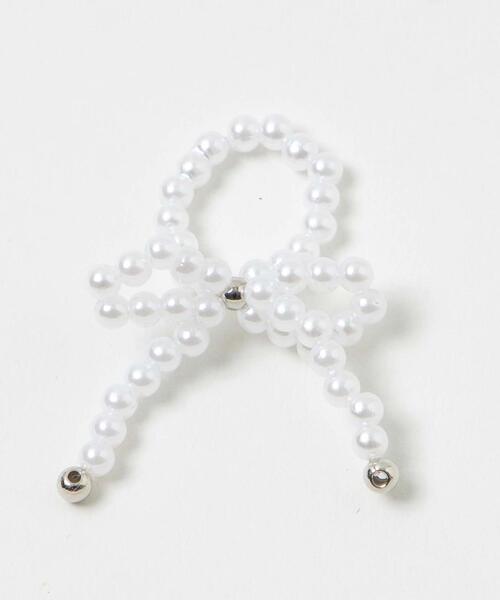 WEGO（ウィゴー）の「WEGO/ビーズリボンリング（リング・レディース・オフホワイト/その他2/その他1/ライトピンク・FREE）」の12枚目の写真
