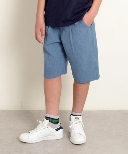 GLAZOS（グラソス）の「【大人向けサイズあり】パナマ風・タックハーフパンツ（その他パンツ・キッズ・ブラック/ライトブルー/インディゴブルー・160cm/150cm/140cm/170cm）」の2枚目の写真