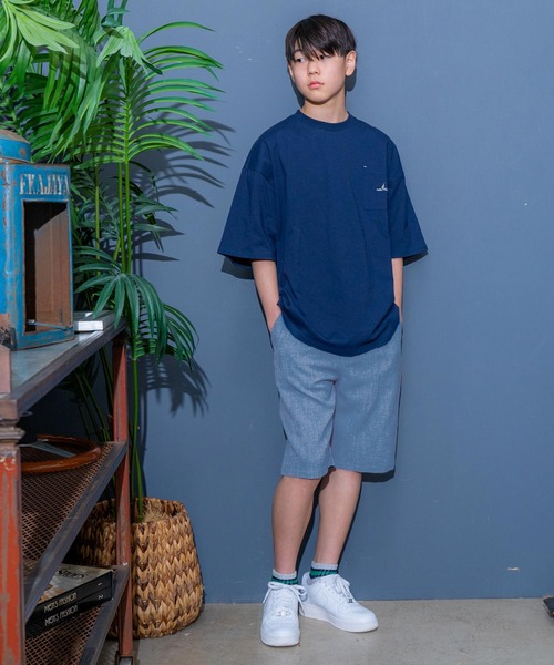 GLAZOS（グラソス）の「【大人向けサイズあり】パナマ風・タックハーフパンツ（その他パンツ・キッズ・ブラック/ライトブルー/インディゴブルー・160cm/150cm/140cm/170cm）」の8枚目の写真