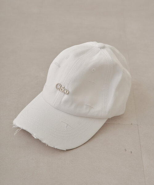 Chico(チコ)の「プレート付ダメージキャップ(キャップ・レディース・グレー/ブラック/ホワイト・FREE)」の21枚目の写真