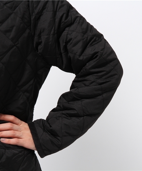 SEVENDAYS=SUNDAY（セブンデイズサンデイ）の「ポリタフタ　キルティング裏ボアコート（ピーコート・レディース・カーキ/ブラック・MEDIUM/LARGE）」の7枚目の写真