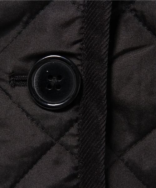 SEVENDAYS=SUNDAY（セブンデイズサンデイ）の「ポリタフタ　キルティング裏ボアコート（ピーコート・レディース・カーキ/ブラック・MEDIUM/LARGE）」の10枚目の写真